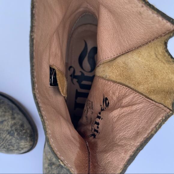 Spirit by Lucchese Boots Olivia Short Size 6.5 Leather Cowboy Leather Sole Ankle - Picture 10 of 12